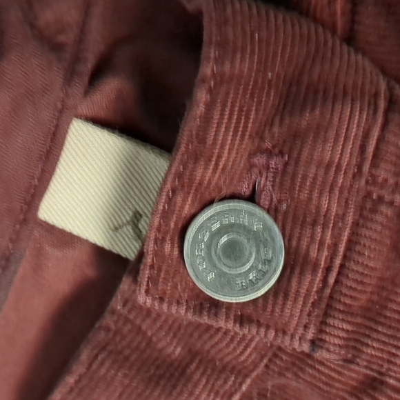 BURBERRY Brit burgundy corduroy pants size 38R big and tall - Picture 3 of 9